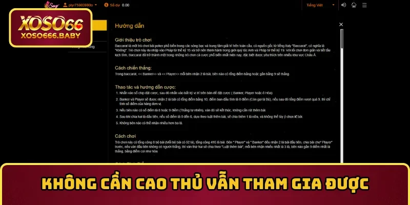Không cần cao thủ vẫn tham gia được